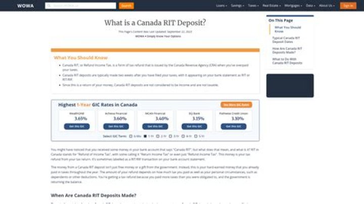 Canada RIT Deposit : What is the Canada RIT Deposit? Do you get money back ? - SarkariResult