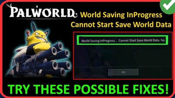How to Fix / Solve “World Saving InProgress Cannot Start Save World Data” in Palworld - SarkariResult
