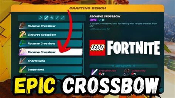 Lego Fortnite: How to craft Recurve Crossbow? - SarkariResult